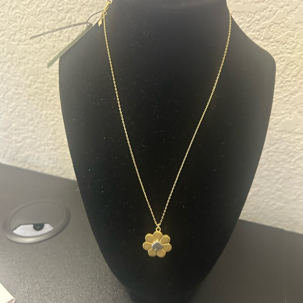 Kate Spade Gold Flower Pendant Necklace